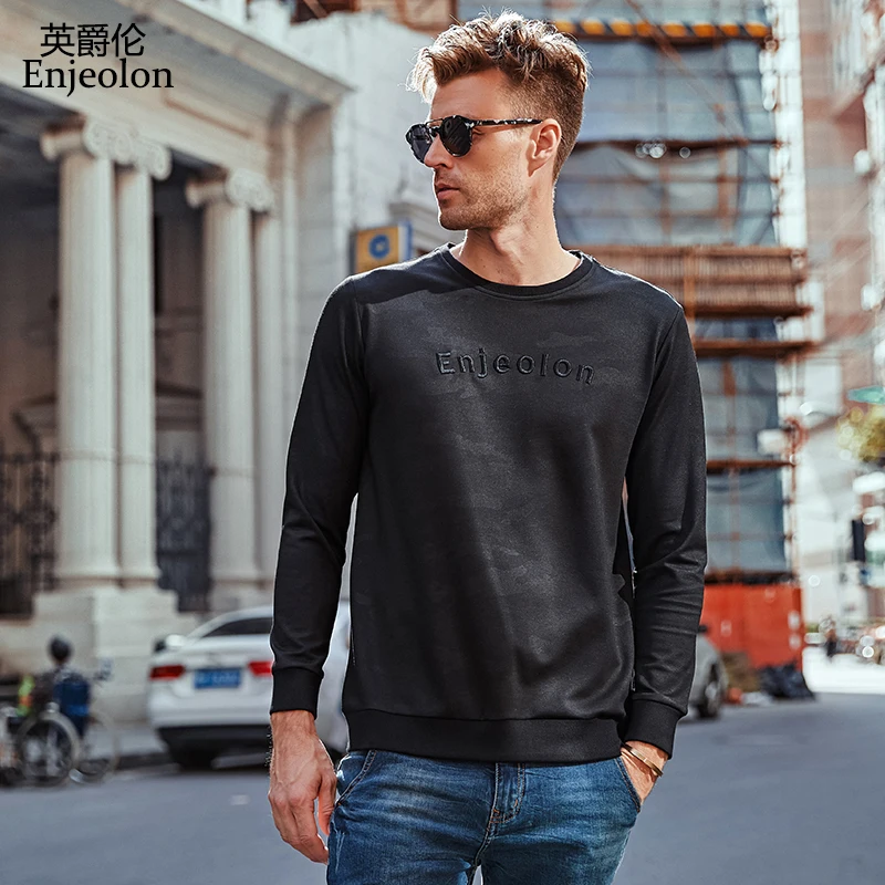 Enjeolon brand spring Long Sleeve Sweatshirts Men o neck camouflage Black hoodies Sweatshirt male Pullover sweatshirts men WY532
Enjeolon brand spring Long Sleeve Sweatshirts Men o neck camouflage Black hoodies Sweatshirt male Pullover sweatshirts men WY532