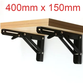 2PCS Of Heavy Duty 90 Degree Large Decorative Table Iron Adjustable Angle Shelf Wall Metal Table Folding Bracket,400mmx150mm
2PCS Of Heavy Duty 90 Degree Large Decorative Table Iron Adjustable Angle Shelf Wall Metal Table Folding Bracket,400mmx150mm