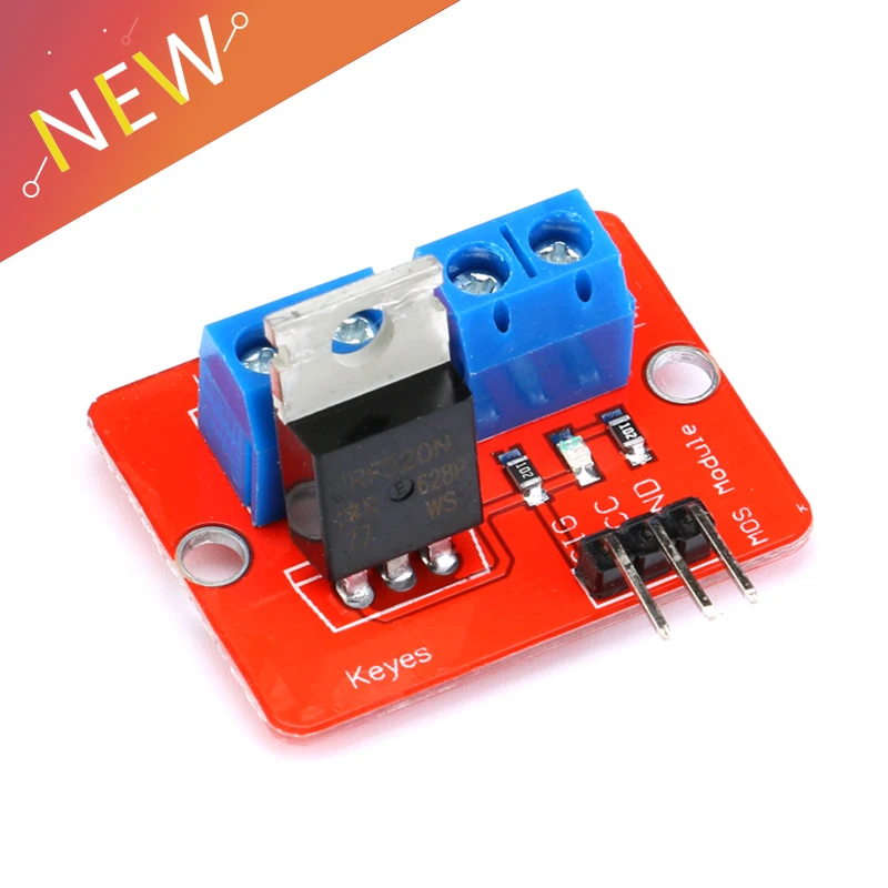 IRF520 drive module MOS tube field-effect transistor drive module For Arduino MCU ARM 0-24V
IRF520 drive module MOS tube field-effect transistor drive module For Arduino MCU ARM 0-24V