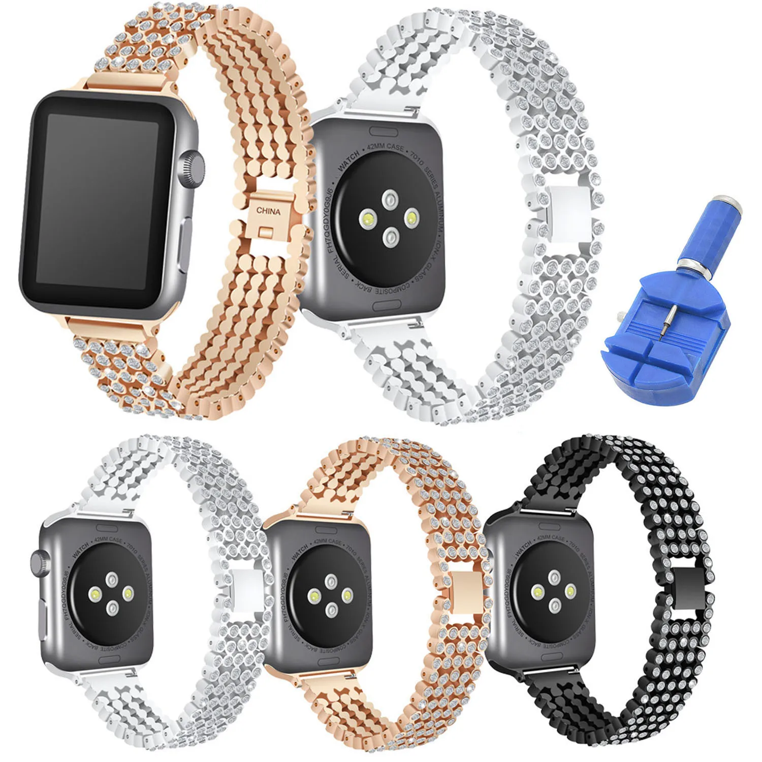 Ремешок Стразы для Apple Watch Series 5/4/3/2/1, роскошный браслет для наручных часов iWatch 40/44 мм, 42 мм 38 мм
Ремешок Стразы для Apple Watch Series 5/4/3/2/1, роскошный браслет для наручных часов iWatch 40/44 мм, 42 мм 38 мм