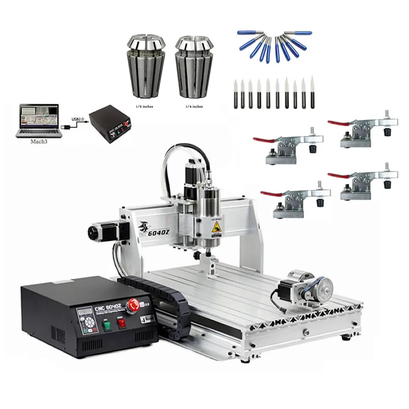 USB CNC Router 6040 1.5KW Water Cooled Spindle Axes Drilling Milling Machine Axis Engraver
USB CNC Router 6040 1.5KW Water Cooled Spindle Axes Drilling Milling Machine Axis Engraver