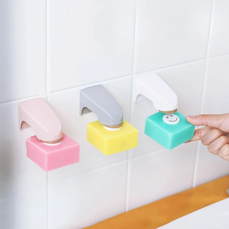 

High Quality Magnetic Soap Holder Prevent Rust Dispenser Adhesion Wall Attachment Bathroom Soap Dishes Convenient Magnet