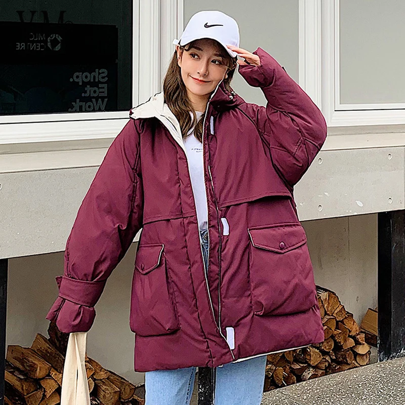 YornMona Winter 2019 New Parkas Ins Hot Women Fashion Cargo Windproof Long Jacket Outwear Casual Big Pockets Hooded Thick Coats
YornMona Winter 2019 New Parkas Ins Hot Women Fashion Cargo Windproof Long Jacket Outwear Casual Big Pockets Hooded Thick Coats