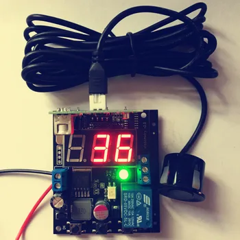 Ultrasonic Rangefinder Reversing Radar Module / Band Display Can Set Distance Relay Output / Waterproof Probe.
Ultrasonic Rangefinder Reversing Radar Module / Band Display Can Set Distance Relay Output / Waterproof Probe.