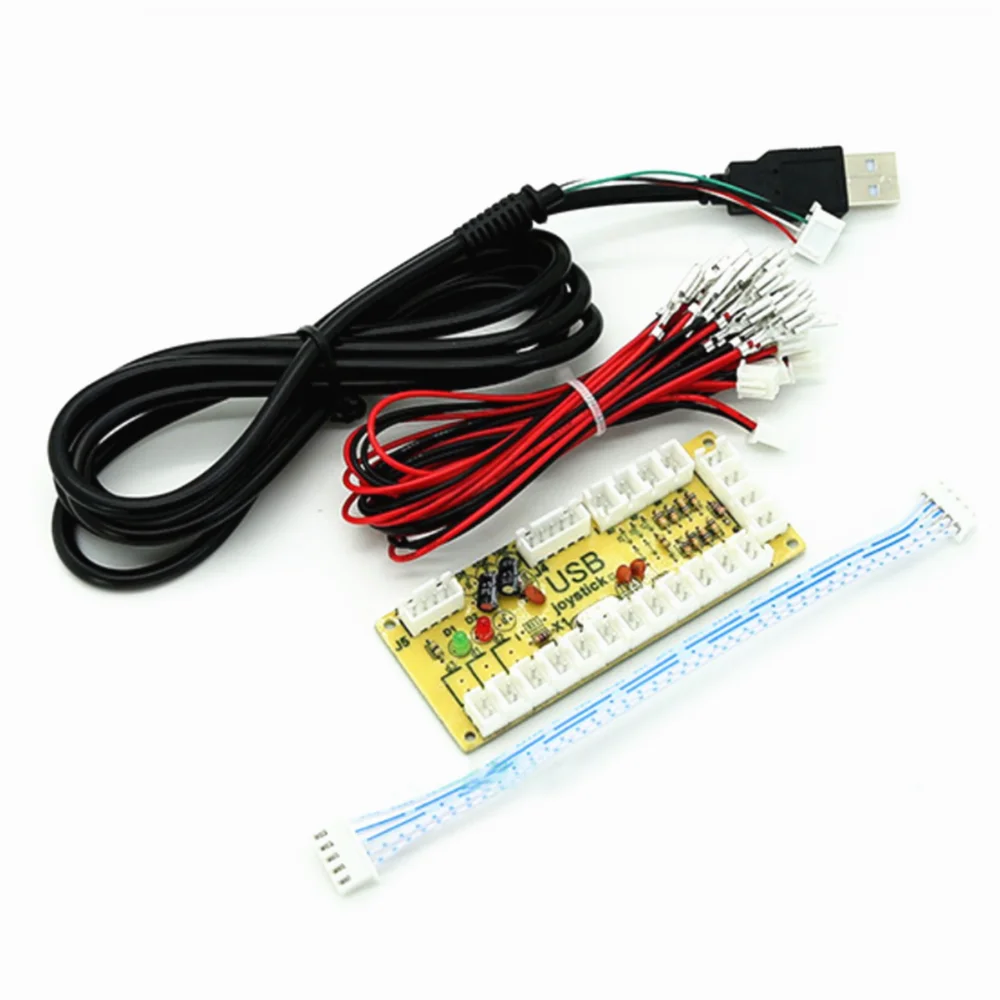 New Zero Delay USB Encoder connector PC Joystick and Button For MAME & Fight Stick Controls DIY Arcade Game Kit Parts connector
New Zero Delay USB Encoder connector PC Joystick and Button For MAME & Fight Stick Controls DIY Arcade Game Kit Parts connector