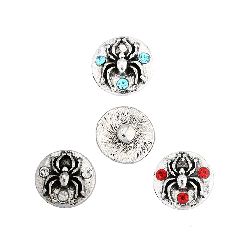 10pcs/lot Spider 12MM Snap Jewelry Mini Metal Buttons fit 12mm Bracelet Bangle Earrings Necklaces | Украшения и аксессуары