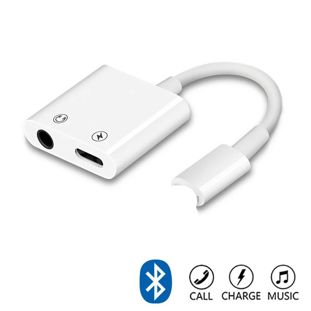 For Lightning to 3.5mm Headphone Jack Audio Converter 2 in 1 Bluetooth Aux Cable For iPhone 7 8 X Adapter Splitter Call IOS 12
For Lightning to 3.5mm Headphone Jack Audio Converter 2 in 1 Bluetooth Aux Cable For iPhone 7 8 X Adapter Splitter Call IOS 12