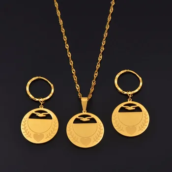 Anniyo kiribati Jewelry sets Pendant Necklaces Earrings Women Girls Gold Color Stainless Steel Party Marshall Micronesia
Anniyo kiribati Jewelry sets Pendant Necklaces Earrings Women Girls Gold Color Stainless Steel Party Marshall Micronesia