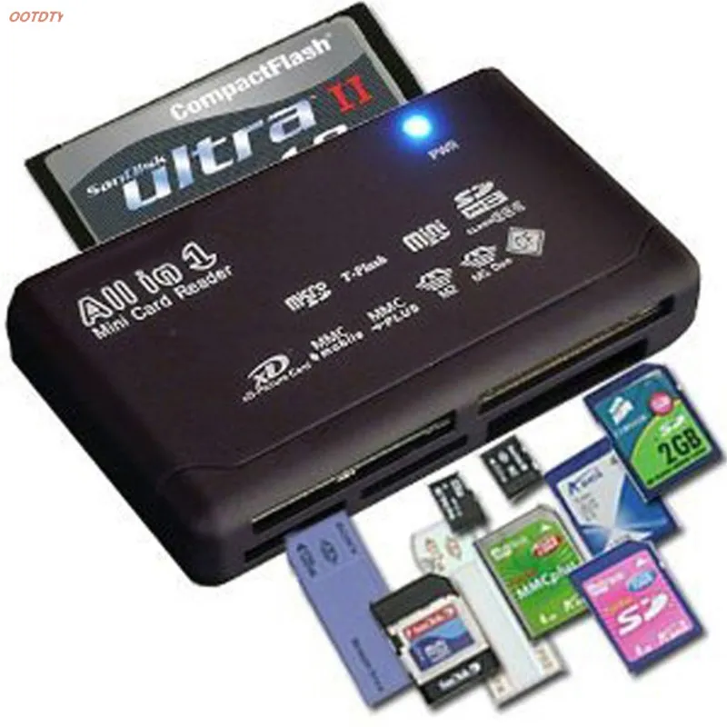 OOTDTY All-In-One Memory Card Reader For USB External Mini Micro SD SDHC M2 MMC XD CF
OOTDTY All-In-One Memory Card Reader For USB External Mini Micro SD SDHC M2 MMC XD CF
