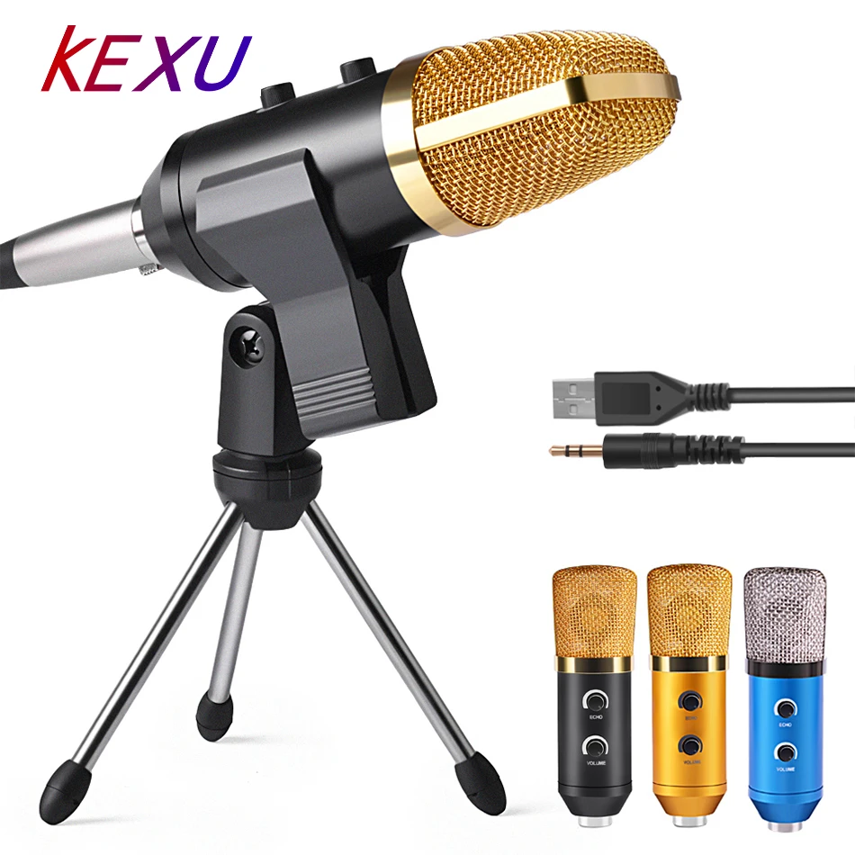 ML-F100TL USB Professional Microphone Condenser Microphone for Video Recording Karaoke Radio Studio Microphone for Computer PC
ML-F100TL USB Professional Microphone Condenser Microphone for Video Recording Karaoke Radio Studio Microphone for Computer PC