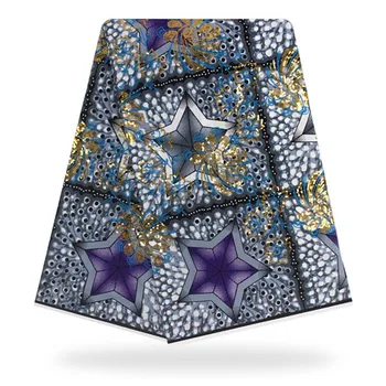Popular party African veritable cotton wax fabric with embroidery and sequins for clothing SWE7(6yards/lot)
Popular party African veritable cotton wax fabric with embroidery and sequins for clothing SWE7(6yards/lot)