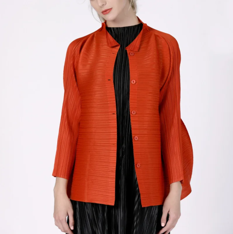 LANMREM 2019 New Summer Fashion Women Pleated Clothes Thin Stand Collar Lantern Sleeves Open Stitch Cardigan WF78501
LANMREM 2019 New Summer Fashion Women Pleated Clothes Thin Stand Collar Lantern Sleeves Open Stitch Cardigan WF78501