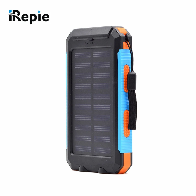 New Portable 10000mAh Solar font b Power b font font b Bank b font Compass Waterproof