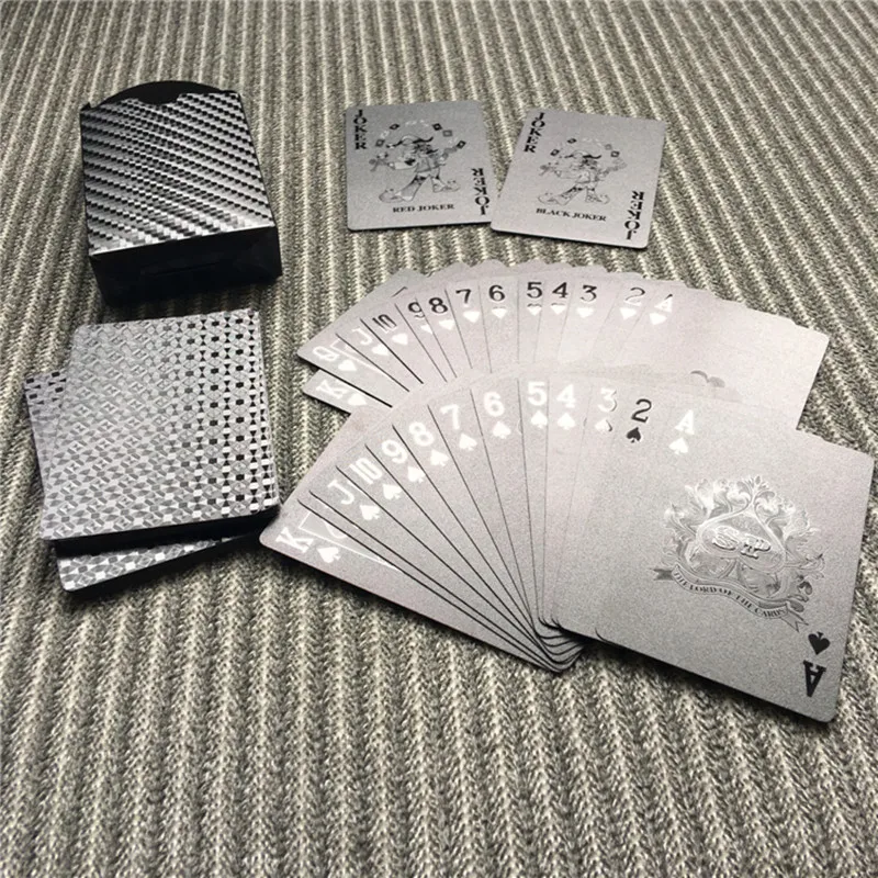 Black PET Metal Feel Poker Waterproof Playing Cards Games Magic Tricks Kids Toys for Children Professional Magicians Props Adult
Black PET Metal Feel Poker Waterproof Playing Cards Games Magic Tricks Kids Toys for Children Professional Magicians Props Adult