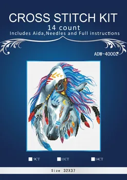 -ONEROOM Free Delivery Top Quality Lovely Counted Cross Stitch Kit Colorful Feather Horse Totem Noble Animal
-ONEROOM Free Delivery Top Quality Lovely Counted Cross Stitch Kit Colorful Feather Horse Totem Noble Animal