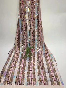 Nigerian Lace Fabrics in sequines Dress Material paillette sequin fabric 2019 high quality African sequin mesh fabric
Nigerian Lace Fabrics in sequines Dress Material paillette sequin fabric 2019 high quality African sequin mesh fabric