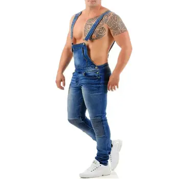 Fashion Men's Ripped Jeans Jumpsuits Hi Street Distressed Denim Bib Overalls For Man Suspender Pants Size S-XXXL 
Fashion Men's Ripped Jeans Jumpsuits Hi Street Distressed Denim Bib Overalls For Man Suspender Pants Size S-XXXL