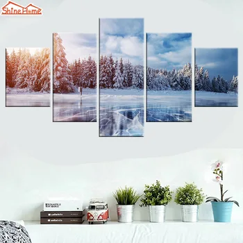 ShineHome-5pcs Canvas Oil Printing Painting Modern Winter Frosen Ice Lake Mountain Wall Living Room Household Walls Decoration
ShineHome-5pcs Canvas Oil Printing Painting Modern Winter Frosen Ice Lake Mountain Wall Living Room Household Walls Decoration
