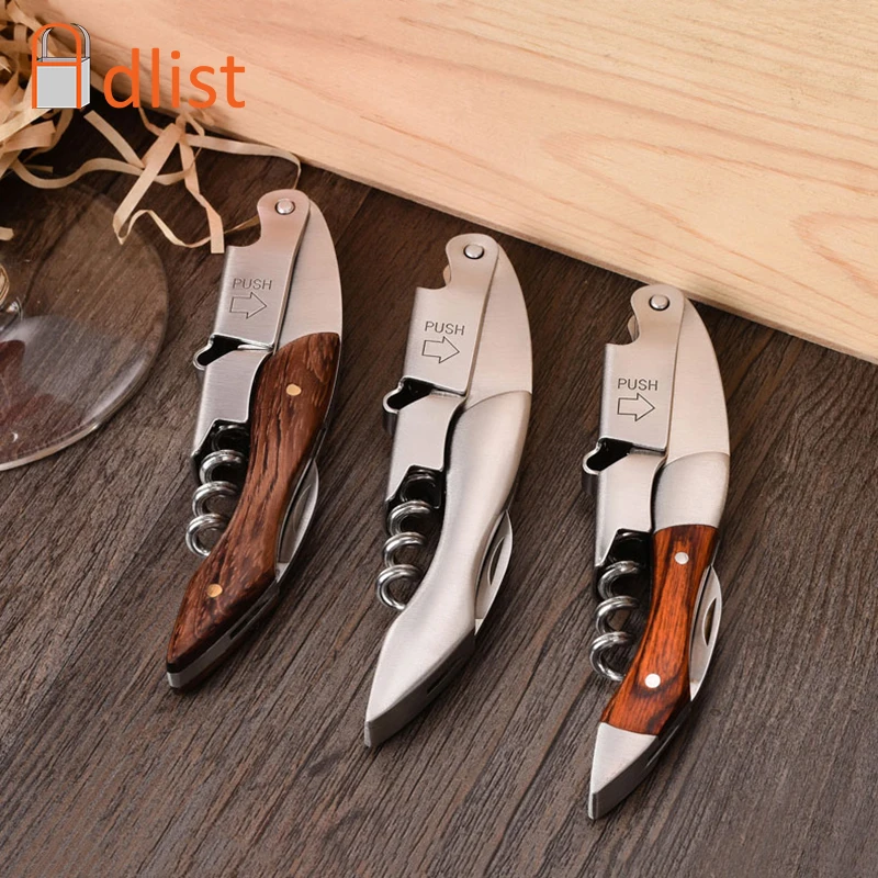 1pcs Wood Handle Wine Opener Sacacorchos Folding Pocket Knife Stainless Steel Corkscrew Portable Bottle Opener Wine Accessories
1pcs Wood Handle Wine Opener Sacacorchos Folding Pocket Knife Stainless Steel Corkscrew Portable Bottle Opener Wine Accessories