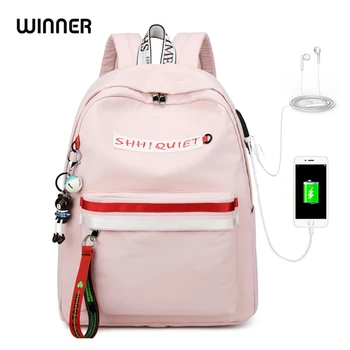 WINNER 2019 Fashion New Teenage Girls Anti Theft Backpack USB Charging School Bags Backpack Women Waterproof Travel Bagpack
WINNER 2019 Fashion New Teenage Girls Anti Theft Backpack USB Charging School Bags Backpack Women Waterproof Travel Bagpack