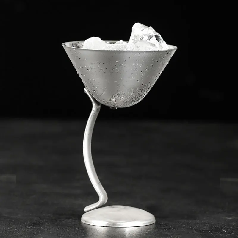 Stainless Steel Martini Cup Curved Goblet Triangle Mugs Creative Cocktail Bar Snack Saucer
Stainless Steel Martini Cup Curved Goblet Triangle Mugs Creative Cocktail Bar Snack Saucer