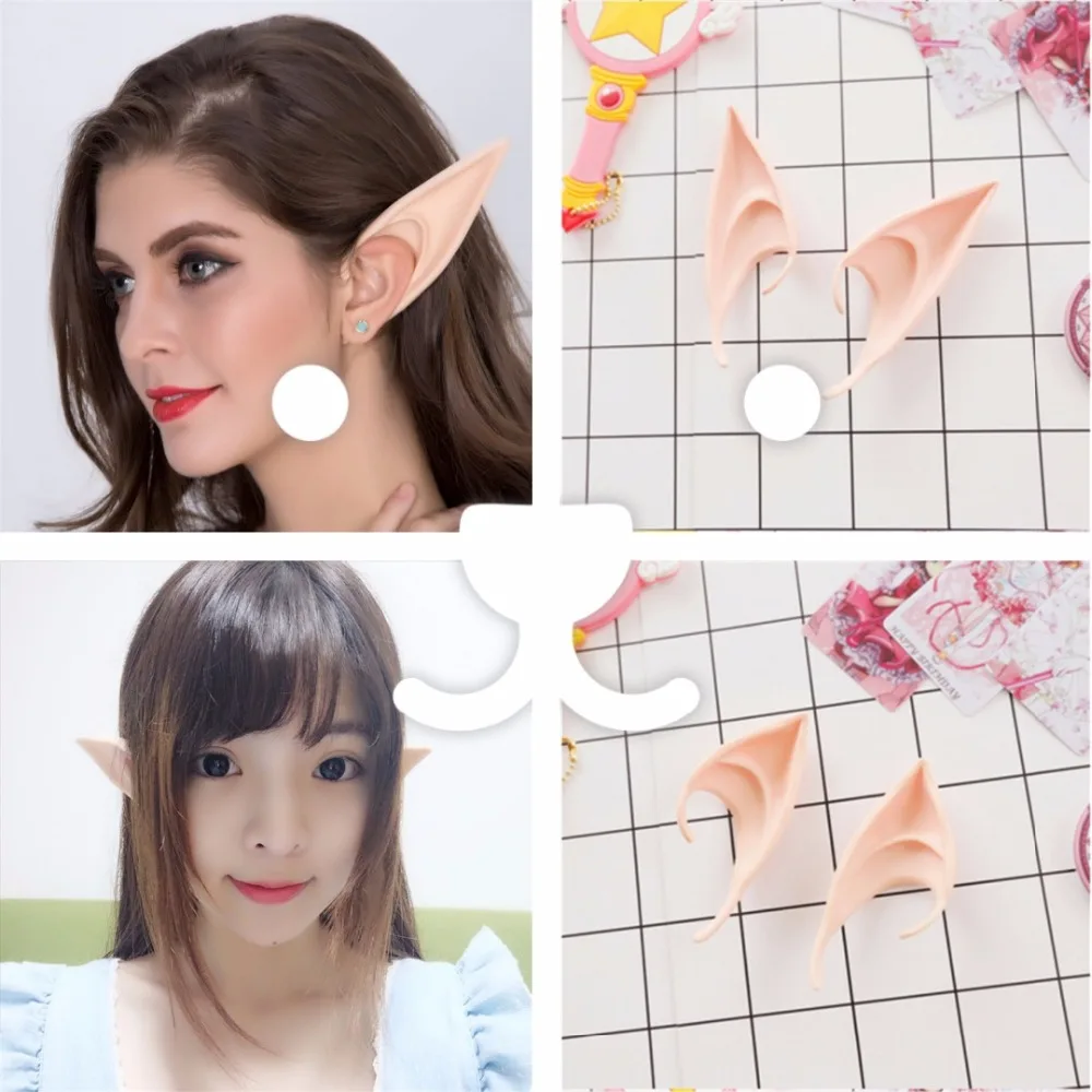 Mysterious Angel Elf Ears Carnival Cosplay Accessories LARP Halloween Party Latex Soft Pointed Prosthetic Tips False ears
Mysterious Angel Elf Ears Carnival Cosplay Accessories LARP Halloween Party Latex Soft Pointed Prosthetic Tips False ears