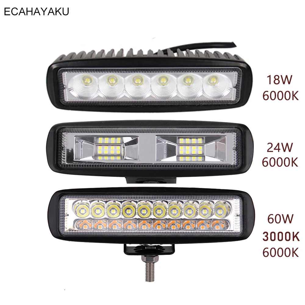 New 6 inch 12V LED Work Light Bar Spotlight Flood Lamp Driving Fog Off Road LED Work Car Light for Ford Toyota SUV 4WD led beams
New 6 inch 12V LED Work Light Bar Spotlight Flood Lamp Driving Fog Off Road LED Work Car Light for Ford Toyota SUV 4WD led beams