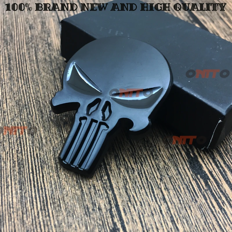 Aluminum The Punisher Skull Car Badge Rear Boot Fender Emblem Sticker For Golf A1 A3 Qashqai Auto Styling Decals
Aluminum The Punisher Skull Car Badge Rear Boot Fender Emblem Sticker For Golf A1 A3 Qashqai Auto Styling Decals