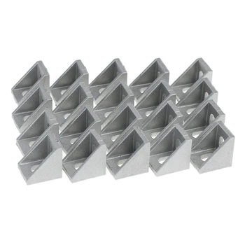 20Pcs 2020 Corner Fitting Angle Aluminum 20 X 20 L Connector Bracket Fastener Match Use 2020 Industrial Aluminum Profile
20Pcs 2020 Corner Fitting Angle Aluminum 20 X 20 L Connector Bracket Fastener Match Use 2020 Industrial Aluminum Profile