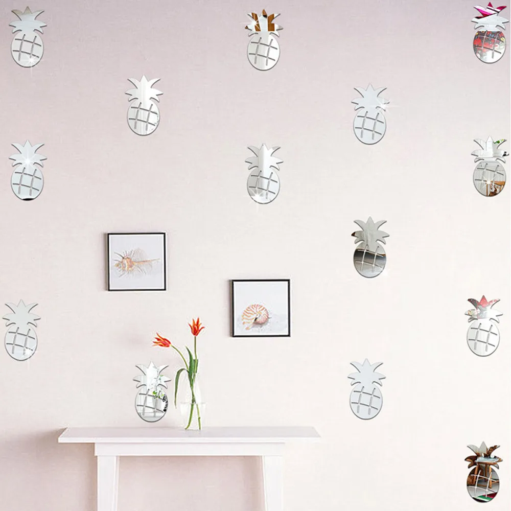 12PCS cute cartoon pineapple silver mirror decoration home interior art 3D DIY popular popular wall stickers
12PCS cute cartoon pineapple silver mirror decoration home interior art 3D DIY popular popular wall stickers