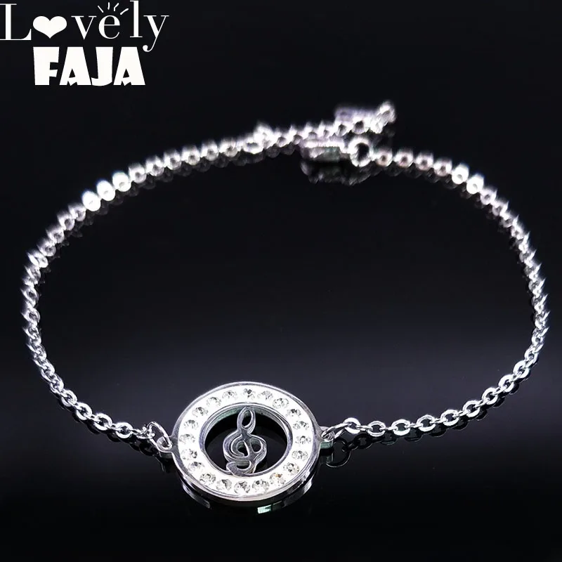 2019 Note Crystal Stainless Steel Anklets for Women Silver Color Ankle Bracelet Jewelry tobilleras pulsera para tobillo A612332B
2019 Note Crystal Stainless Steel Anklets for Women Silver Color Ankle Bracelet Jewelry tobilleras pulsera para tobillo A612332B