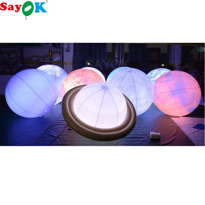 Inflatable Lighting Planets Solar System Nine Planets Sun Moon Balloons for Children Early Learning Toys Educational Institution
Inflatable Lighting Planets Solar System Nine Planets Sun Moon Balloons for Children Early Learning Toys Educational Institution