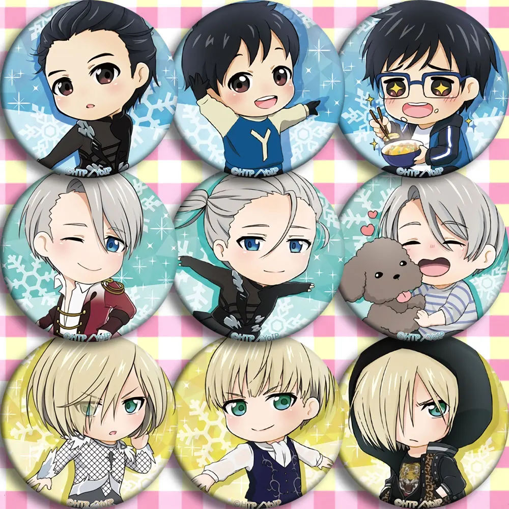 Japan Anime YURI!!! on ICE Cosplay Badge Cartoon Collection Bags Badges For Backpacks Button Clothes Brooch Pins gifts
Japan Anime YURI!!! on ICE Cosplay Badge Cartoon Collection Bags Badges For Backpacks Button Clothes Brooch Pins gifts