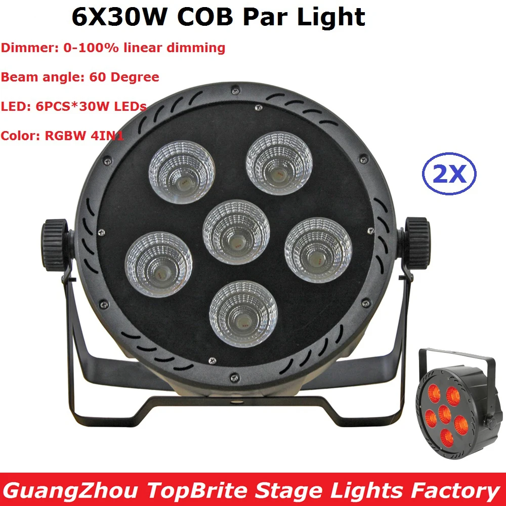 2XLot Newest COB Par Light 6X30W RGBW 4IN1 LED Flat Par Lights 60 Degree Beam Angle For Christmas Holiday Decoration Projector
2XLot Newest COB Par Light 6X30W RGBW 4IN1 LED Flat Par Lights 60 Degree Beam Angle For Christmas Holiday Decoration Projector