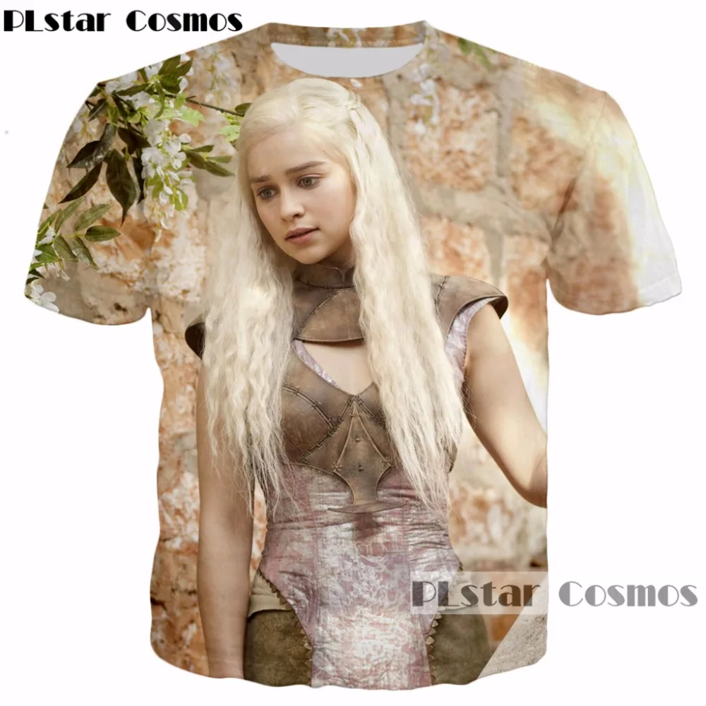 PLstar Cosmos summer Fashion Men/Women 3D t-shirt New design Game of Thrones characters Daenerys Targaryen print Unisex t shirt
PLstar Cosmos summer Fashion Men/Women 3D t-shirt New design Game of Thrones characters Daenerys Targaryen print Unisex t shirt