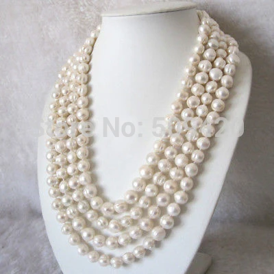 Free Shipping 100" 9-10mm White Freshwater Pearl Necklace Strands Off Round Jewelry
Free Shipping 100" 9-10mm White Freshwater Pearl Necklace Strands Off Round Jewelry