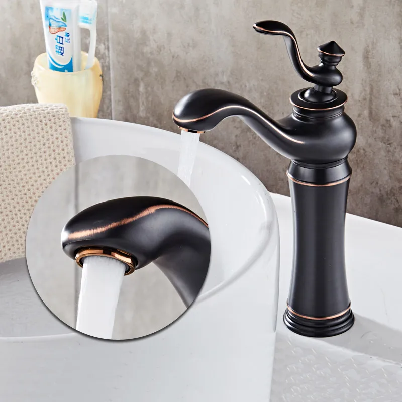 American style all copper platform upper basin hot and cold suction faucet European rose gold ORB faucet
American style all copper platform upper basin hot and cold suction faucet European rose gold ORB faucet
