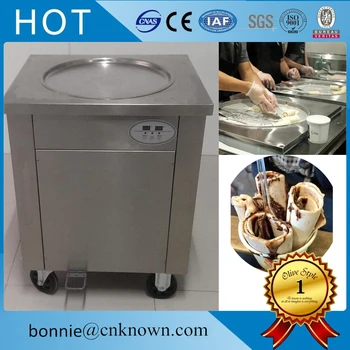 Temperature control single round pan fry roller ice cream machine free shipping by sea
Temperature control single round pan fry roller ice cream machine free shipping by sea