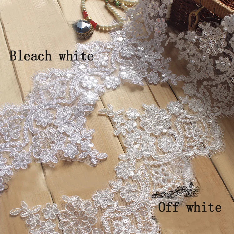 2Yards/lot 15cm wide Exquisite sequins eyelashes white white black lace accessories wedding headdress clothes DIY lace Z335
2Yards/lot 15cm wide Exquisite sequins eyelashes white white black lace accessories wedding headdress clothes DIY lace Z335