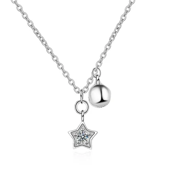 XIYANIKE 925 Sterling Silver Hot Popular Star Small Bell Silver Pendant Necklace For Women Jewelry Gift Creativity Personality
XIYANIKE 925 Sterling Silver Hot Popular Star Small Bell Silver Pendant Necklace For Women Jewelry Gift Creativity Personality