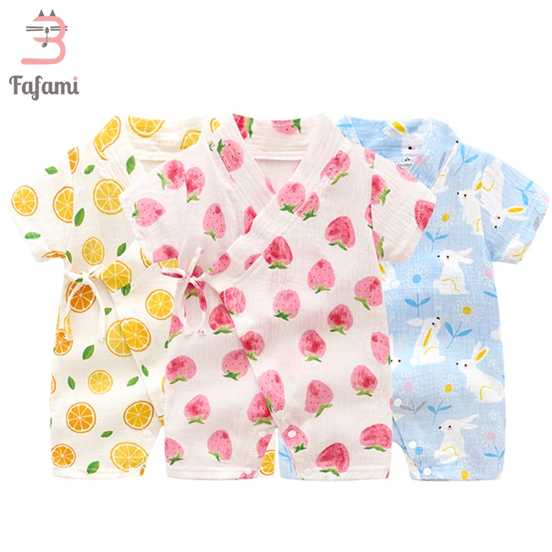 Baby Rompers for Cute Newborn Baby Clothes Belt Kimono Cottons Gauze boy baby girls summer Romper kids clothing baby jumpsuits
Baby Rompers for Cute Newborn Baby Clothes Belt Kimono Cottons Gauze boy baby girls summer Romper kids clothing baby jumpsuits