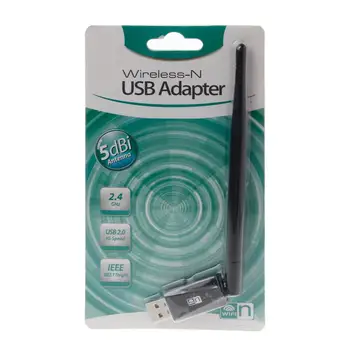 Mini Wireless Wifi Adapter 150 Mbps 5dB Antenna USB Wifi Receiver Network Card 802.11b/n/g Wireless Portable For Laptop Desktop
Mini Wireless Wifi Adapter 150 Mbps 5dB Antenna USB Wifi Receiver Network Card 802.11b/n/g Wireless Portable For Laptop Desktop