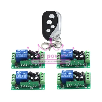 Hot Sale DC12V 1CH wireless switch RF Wireless remote control switch system 1 transmitter +4 receiver Free Shipping
Hot Sale DC12V 1CH wireless switch RF Wireless remote control switch system 1 transmitter +4 receiver Free Shipping
