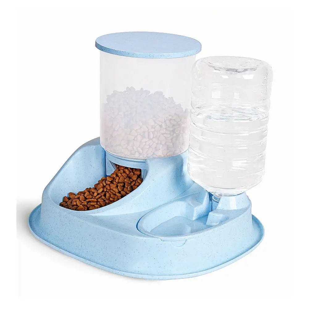 

4L Large Capacity Pet Cat Automatic Feeder With 2.5L Water Dispenser Health Plastic Bowl Drinking Fountain For Dog Cat Supplies