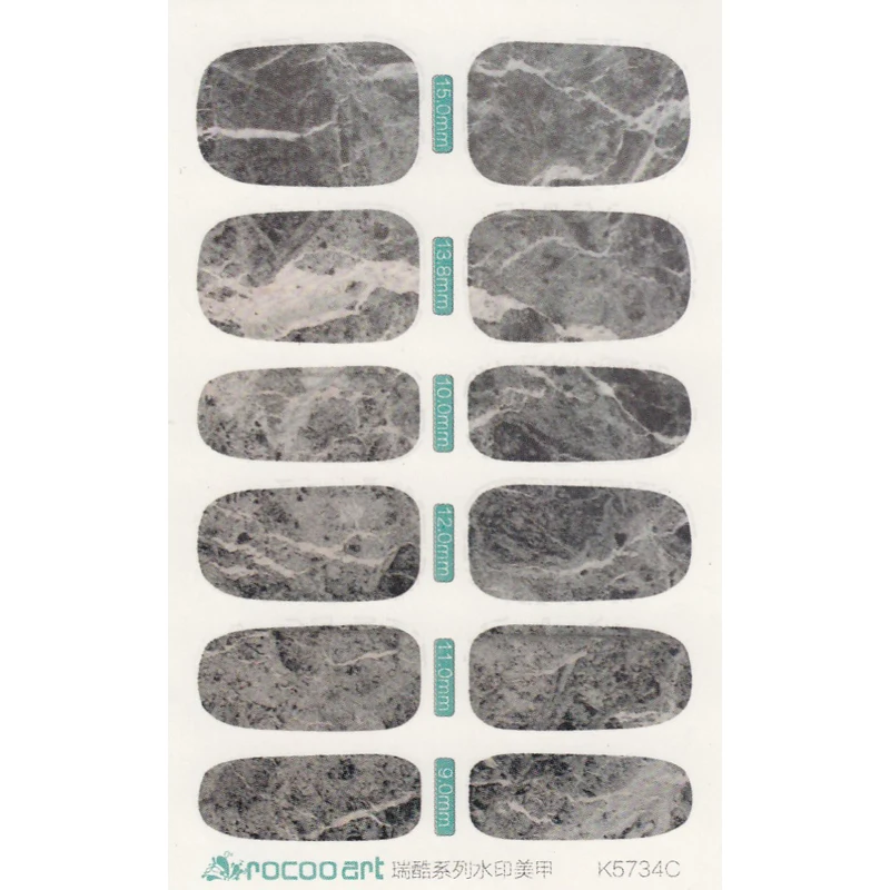 Second-generation trend water posted paper transfer Full cover sticker nail decals polish patch Grey Marble K5734 Art lalic
Second-generation trend water posted paper transfer Full cover sticker nail decals polish patch Grey Marble K5734 Art lalic