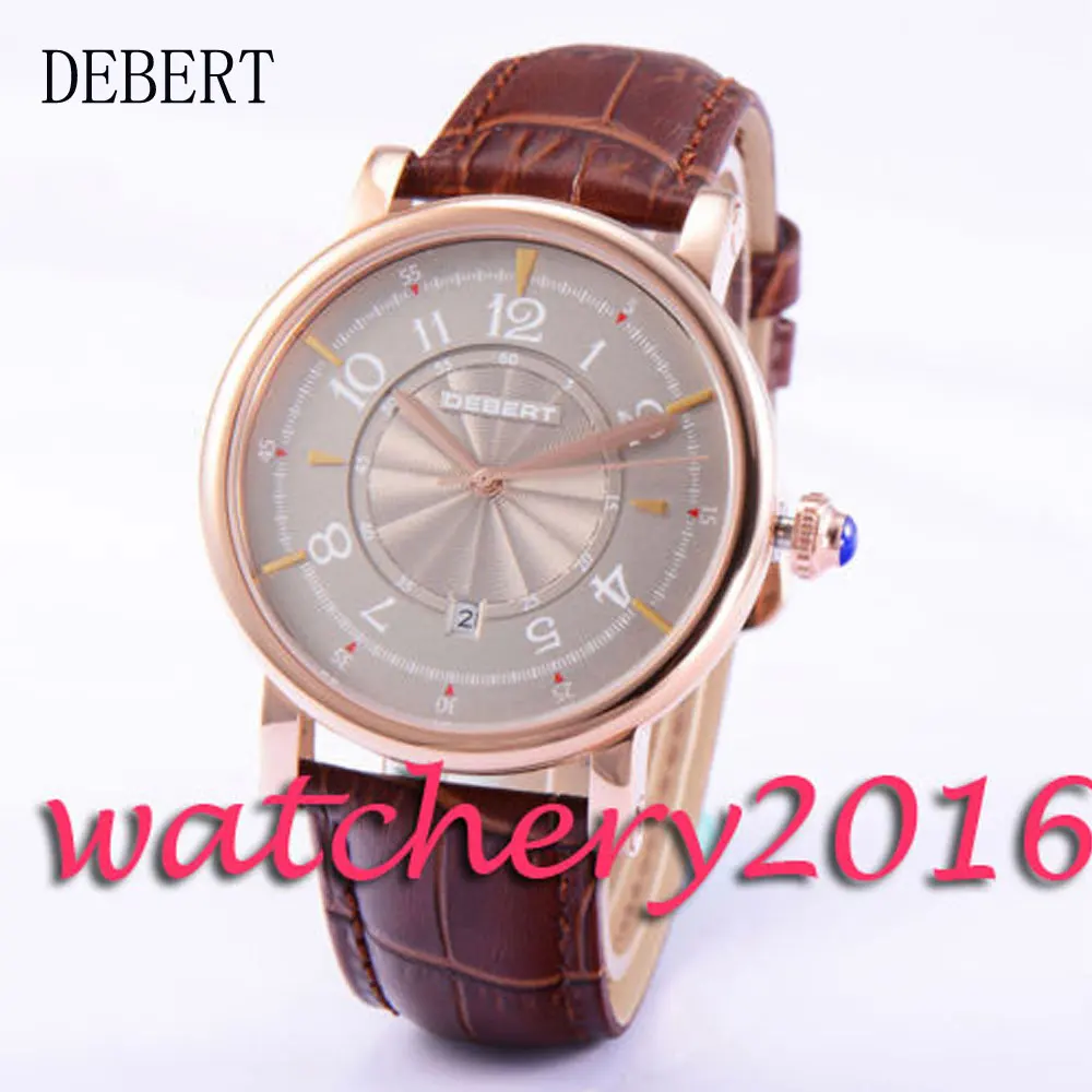 Casual 43mm Debert gray dial date window golden case 21 jewels 8215 Automatic men's Watch
Casual 43mm Debert gray dial date window golden case 21 jewels 8215 Automatic men's Watch