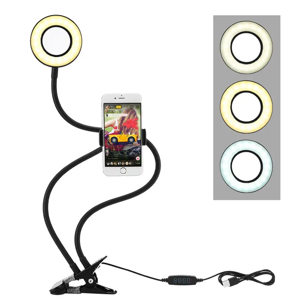 LEDGLE Selfie LED Ring Light with Cell Phone Mobile Holder Lamp Live Stream Makeup Camera lamp for iPhone Android Phone Bracket
LEDGLE Selfie LED Ring Light with Cell Phone Mobile Holder Lamp Live Stream Makeup Camera lamp for iPhone Android Phone Bracket