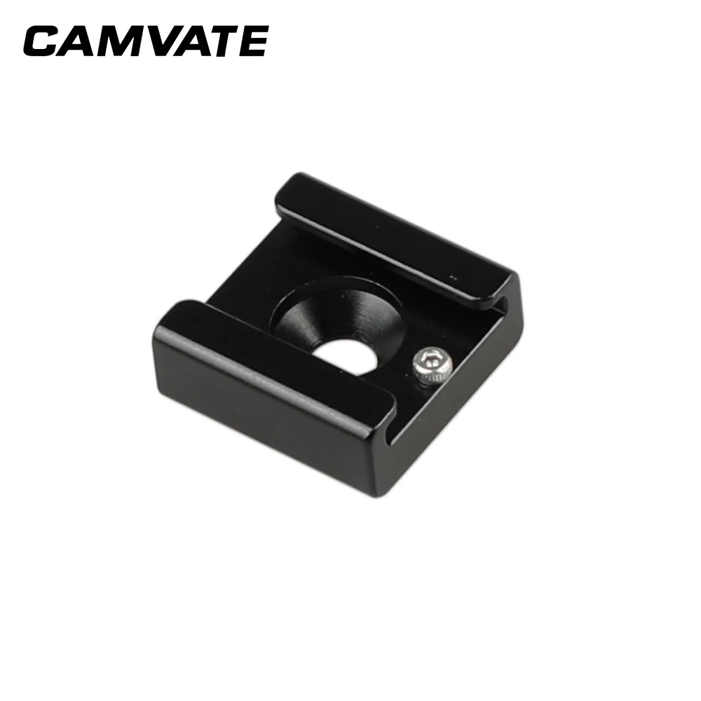 CAMVATE 1/4" Hot Cold Shoe Mount for Flash Light DSLR Rig Blackmagic Cinema Camera Cage C0966
CAMVATE 1/4" Hot Cold Shoe Mount for Flash Light DSLR Rig Blackmagic Cinema Camera Cage C0966
