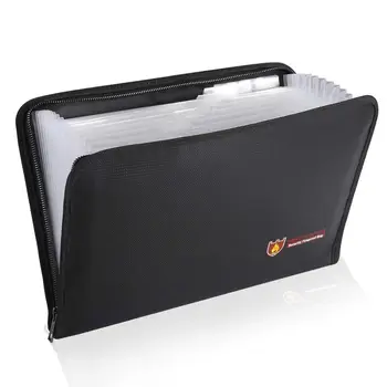 Fireproof Files Folder Accordion Document Bags 14.3x9.8 inch A4 Size 12 Pockets Non-Itchy Silicone Coated Fire Resistant Safe
Fireproof Files Folder Accordion Document Bags 14.3x9.8 inch A4 Size 12 Pockets Non-Itchy Silicone Coated Fire Resistant Safe