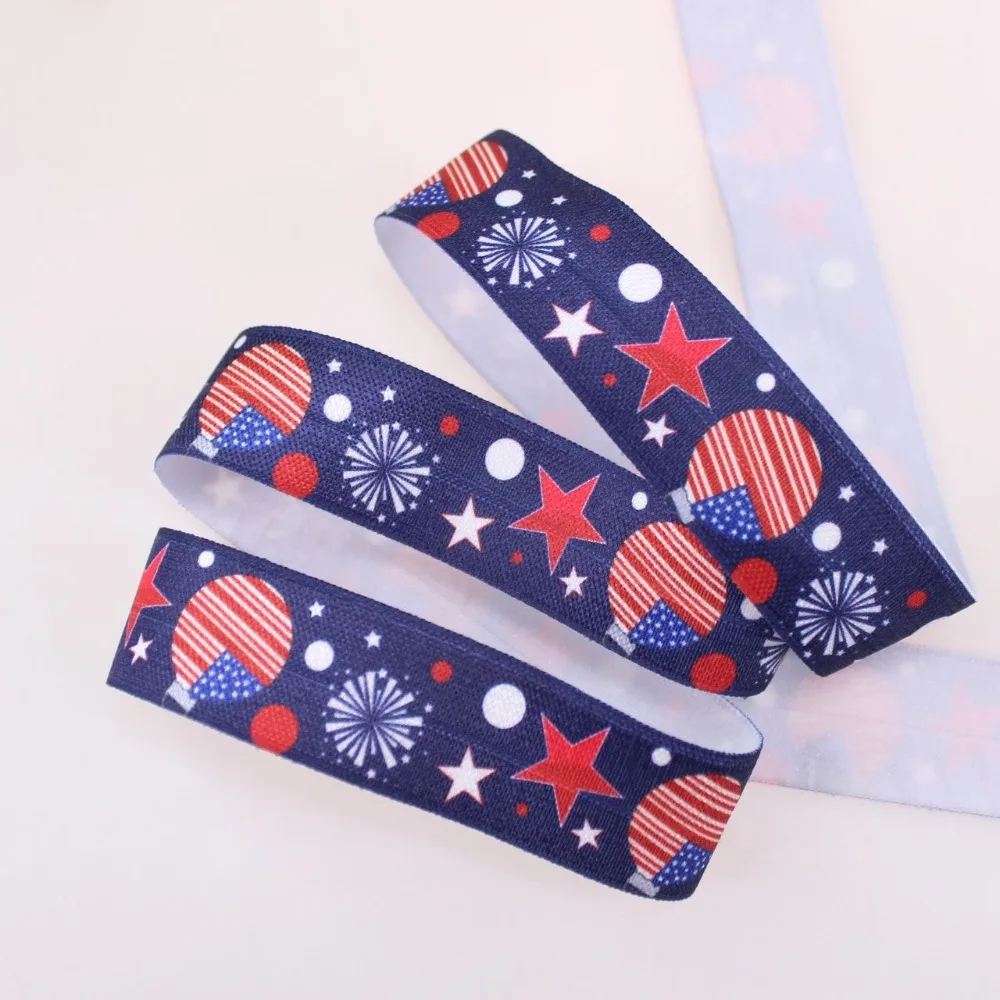 6 designs 25mm heat transfer July 4 Independence Day fold over elastic 100yards/lot
6 designs 25mm heat transfer July 4 Independence Day fold over elastic 100yards/lot